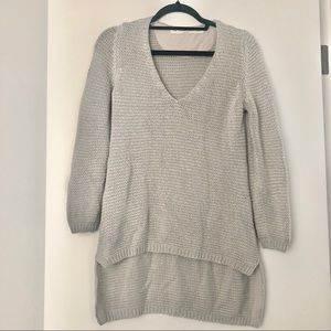 SILVER KNIT SWEATER